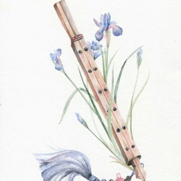 唯美古风乐器头像