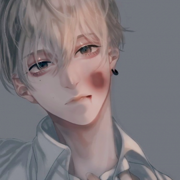 qq头像男生动漫带血