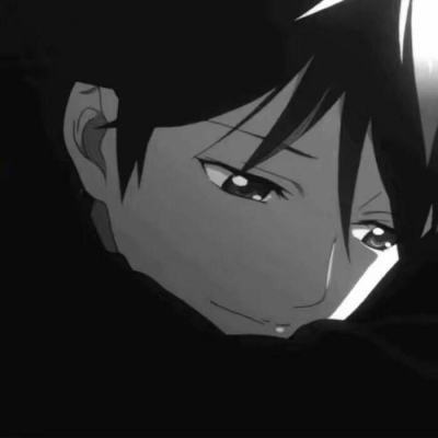 黑白动漫男头丧侧脸,动漫头像图片