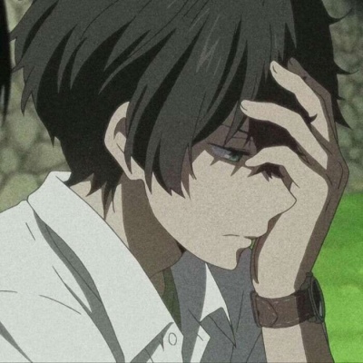二次元丧系男头高清,动漫头像图片