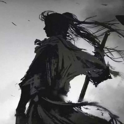 古风头像男黑白图片