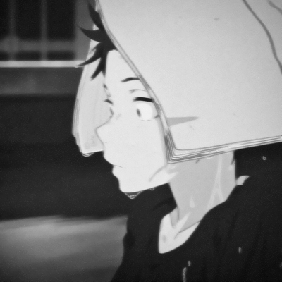 高清丧气的男生孤傲冷酷超清黑白动漫图片