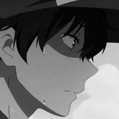 高清丧丧的男生黑白头像冷酷忧伤图片