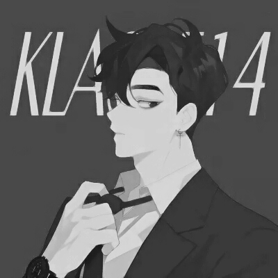 高清帅气的动漫男生头像黑白酷帅图片