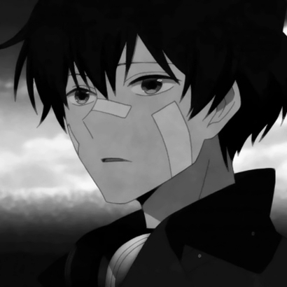 qq动漫头像男生黑白