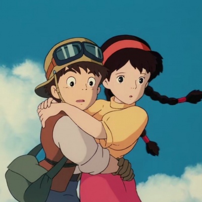 高清好看的宫崎骏情侣头像一对两张图片