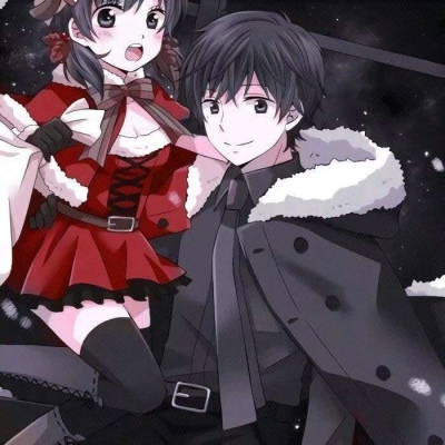 动漫圣诞情侣头像