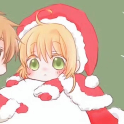 动漫圣诞情侣头像