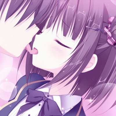 动漫头像男女接吻头像