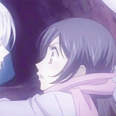 高清一对两张的动漫情头高冷男女分开图片