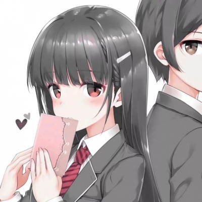 动漫情侣甜蜜图片头像