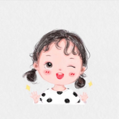 手绘小女孩头像可爱