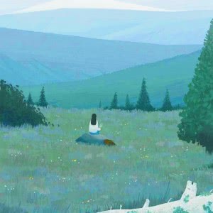 女生动漫唯美头像背影