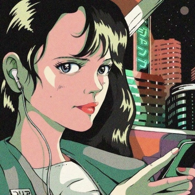 高清成熟的复古风漫画女生头像图片,动漫头像图片