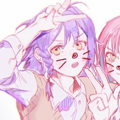 闺蜜头像2人动漫可爱