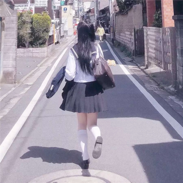 女生jk制服头像可爱图片