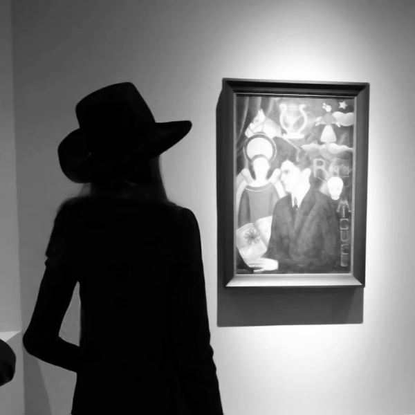 黑白头像女生冷酷背影