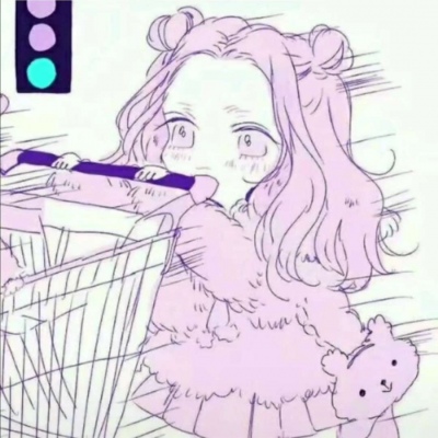 购物车动漫闺蜜头像图片