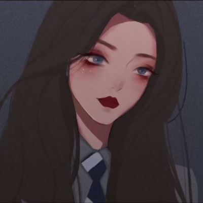 高冷手绘女生头像