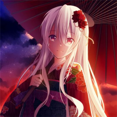 古风红衣女撑伞头像,动漫头像图片