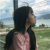 小清新女生头像侧脸