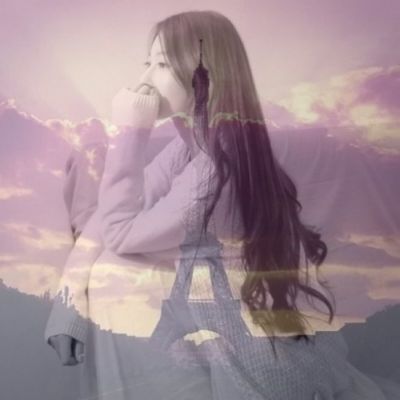 虚影模糊女生头像