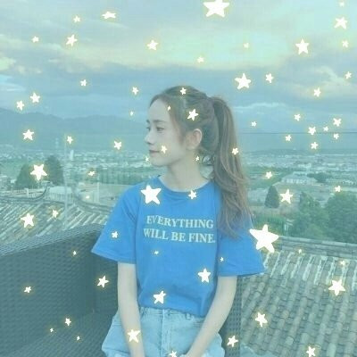 星星女生头像图片