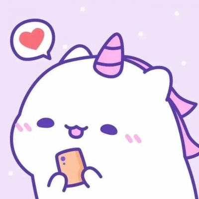 独角兽情侣头像一左一右