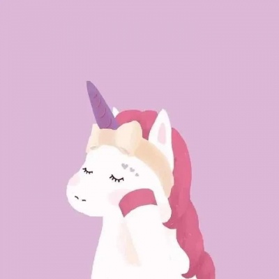 独角兽情侣头像一左一右