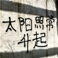 个性趣味文字头像太阳照常升起