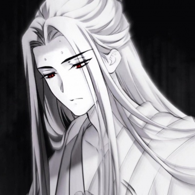 红眼黑白动漫男头,卡通头像图片