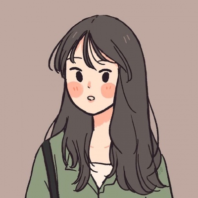 文艺清新漫画头像女生