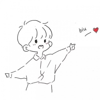 卡通情头简笔画