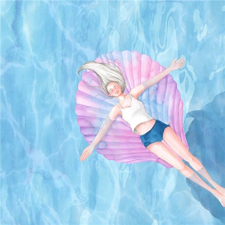 清爽夏天女头像