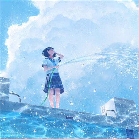 清爽夏天女头像