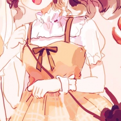 高清闺蜜头像动漫少女一对两张可爱图片,卡通头像图片