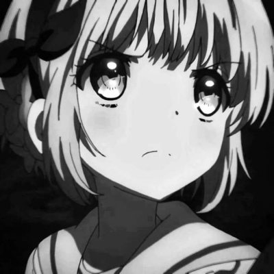 女生头像动漫黑色系