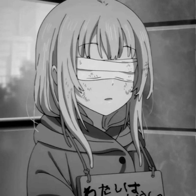 女生头像动漫黑色系