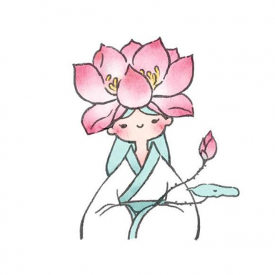 古风花朵女生头像