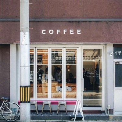 高清唯美清新的街角咖啡店头像图片