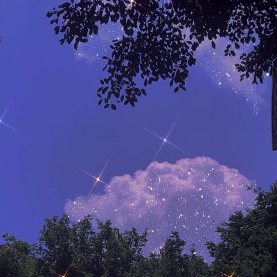 高清唯美的仙气星空背景图片头像