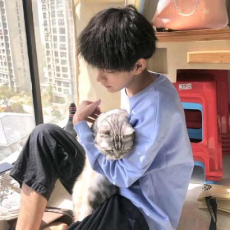 男生与狗狗头像