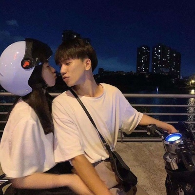 高清真人双人清新甜蜜情头图片