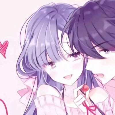 高清超级撒狗粮的动漫情侣头像图片