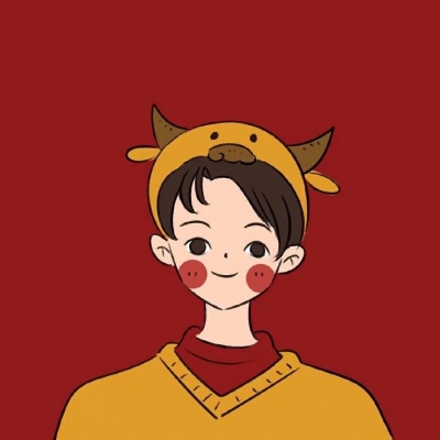 牛年喜庆红色动漫个性头像