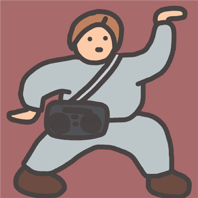 2021过年喜庆卡通插画情侣头像