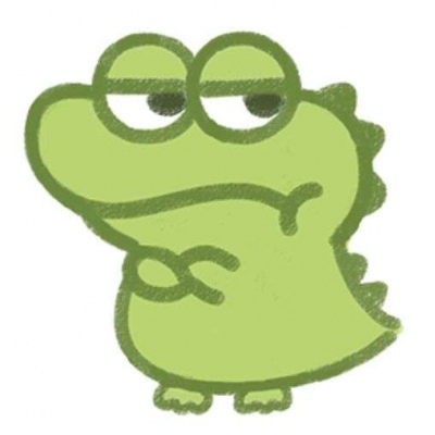 绿色可爱小鳄鱼头像图片