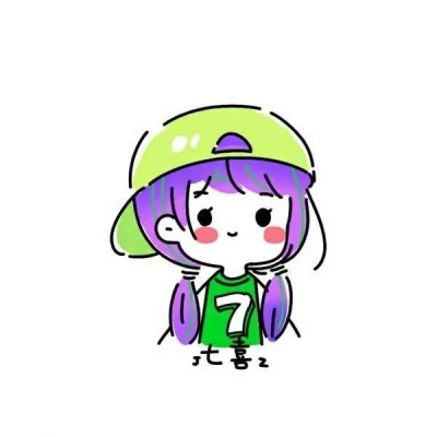 可爱饮料简笔画少女头像图片