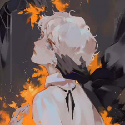 很高级清冷的动漫质感卡通男生头像