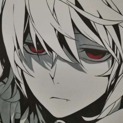 丧系黑白二次元漫画个性头像